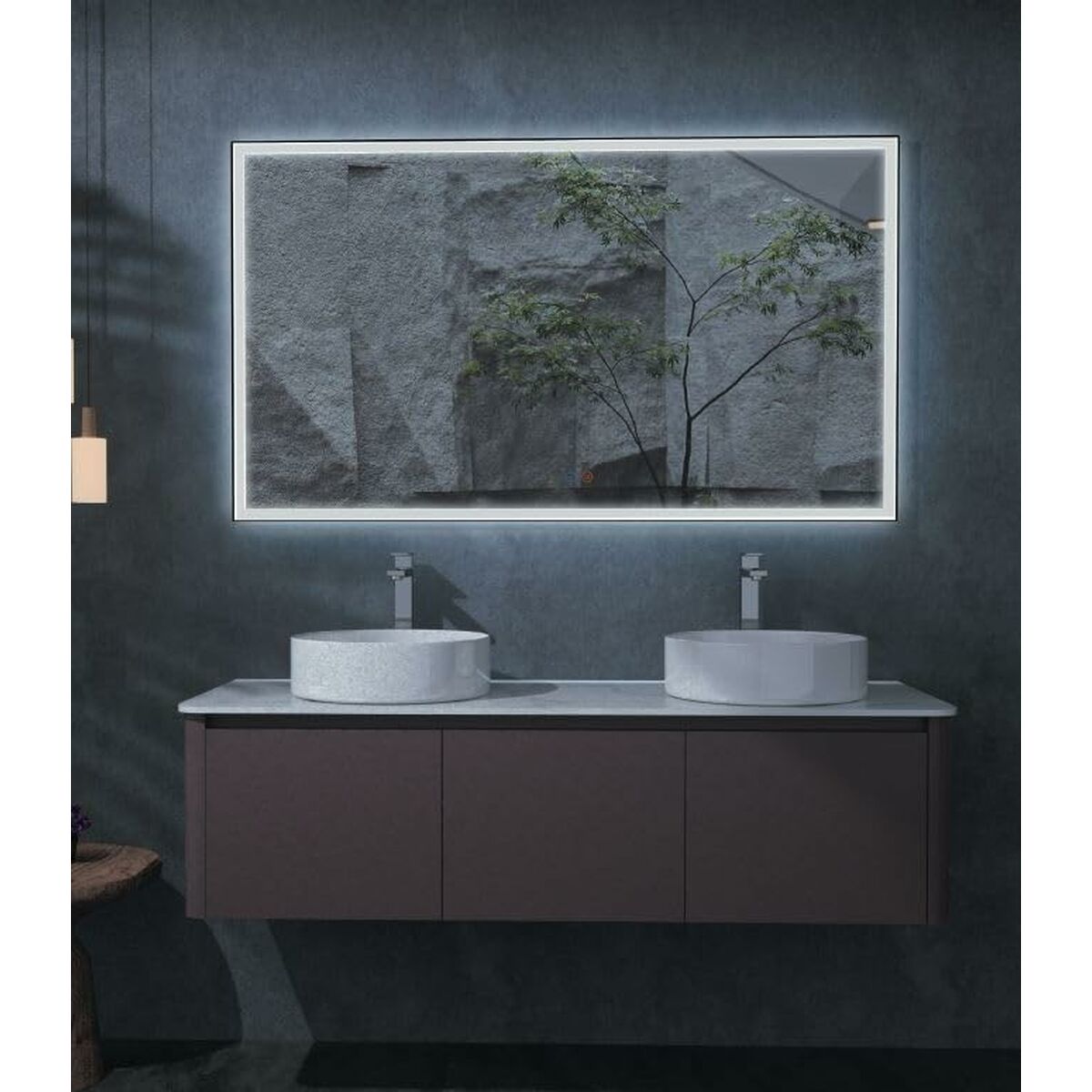 8435668040549 - Badezimmerspiegel mit LED-Licht SUIZ010-140NG 140 x 80 cm 8435668040549 - Badezimmerspiegel mit LED-Licht SUIZ010-140NG 140 x 80 cm
