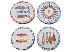 8435675587914 - Signes Grimalt - Taschenspiegel im Fisch-Design 4er-Pack