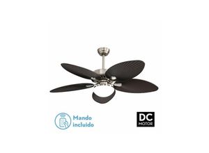 8435684301044 - Fabrilamp - Borasco dc Deckenventilator 24 w Nickelbraun 5 Flügel