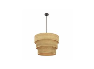 8435684302997 - Fabrilamp - Triple Smile Anhänger 3xe27 Braun Helles Holz Regx50x50 cm