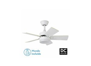 8435684304724 - Fabrilamp - Marta dc Deckenventilator 36W Weiß 5 Flügel