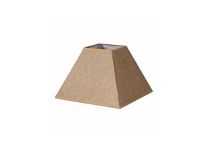 8435684305516 - Fabrilamp - Piramide Divos Lampenschirm E27 Braun 45dx20dx32h Saco-Jute