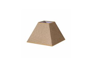 8435684305523 - Fabrilamp - Piramide Divos Lampenschirm E27 Braun 40dx18dx28h Saco-Jute