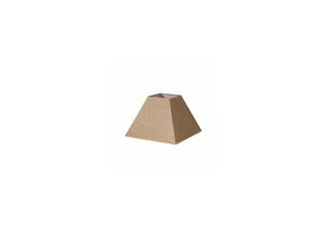 8435684305530 - Fabrilamp - Piramide Divos Lampenschirm E27 Braun 35dx15dx25h Saco-Jute