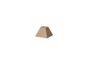 8435684305547 - Fabrilamp - Piramide Divos Lampenschirm E27 Braun 30dx13dx22h Saco-Jute