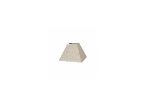 8435684305660 - Fabrilamp - Lampenschirm Piramide Tenorio E27 Leinen beige 30dx13dx22h