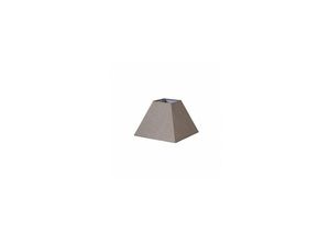 8435684305677 - Fabrilamp - Lampenschirm Pyramide Tenorio E27 Graues Leinen 30dx13dx22h