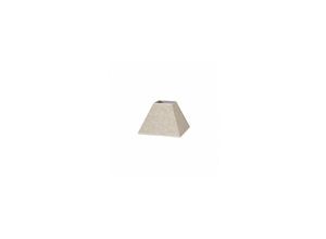 8435684305684 - Fabrilamp - Lampenschirm Piramide Tenorio E27 Beige Leinen 25dx11dx18h