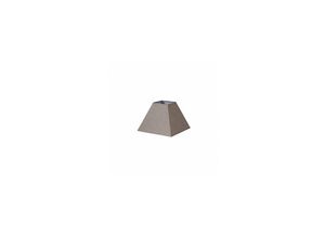 8435684305691 - Fabrilamp - Lampenschirm Pyramide Tenorio E27 Graues Leinen 25dx11dx18h