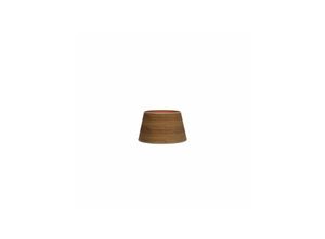 8435684310589 - Fabrilamp - Lampenschirm Salma E27 Dunkles Holz 15dx12dx13h Offen Konisch