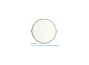 8435684312224 - Fabrilamp - Downlight 20 w 4000 k Weiß Lejania 1 x 23 x 23 cm 1900 lm Einbau verstellbarer Schnitt 5-21 cm