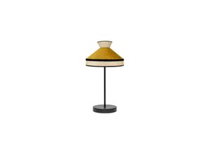 8435684313139 - Fabrilamp - Tischlampe Fabrizio 1xe14 Natur gelb 45x20x20 cm