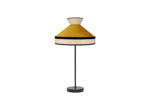 8435684313177 - Fabrilamp - Tischlampe Alto Fabrizio 1xe27 Natur gelb 61x30x30 cm