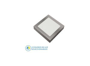 8435684313535 - Fabrilamp - Downlight Oberfläche Gabbro 18w 3000k-4000k-6500k Nickel 1620lm 35x22x22 cm