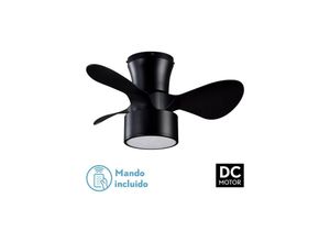 8435684314860 - Fabrilamp - DC-Deckenventilator Kos Schwarz 24W 3 Flügel