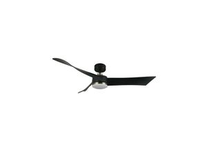 8435684318929 - Fabrilamp - Tempel dc Deckenventilator 26 w schwarzes Leder 3 Flügel