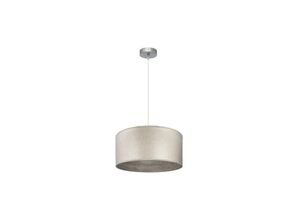 8435684320557 - Fabrilamp - Tania Anhänger 1xe27 Nickel graues Holz Regx40x40 cm