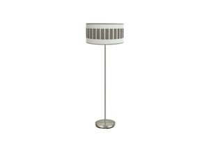 8435684320786 - Fabrilamp - Fußsalon Ivanna 1xe27 Nickel Weiß-Holz Grau 163x40x40 cm