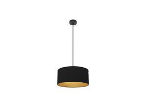 8435684324036 - Fabrilamp - Anuska Anhänger 1xe27 Schwarz Schwarz-Gold Regx40x40 Cm