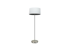 8435684324432 - Fabrilamp - Fußsalon Tatiana 1xe27 Nickel weiß-schwarzes Holz 162x40x40 cm