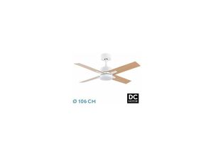 8435684337111 - Talco DC-Ventilator 20 W Weiß 4 Flügel Weiß Buche 8435684337111 - Talco DC-Ventilator 20 W Weiß 4 Flügel Weiß Buche