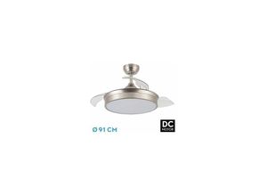 8435684337791 - Fabrilamp - DC-Ventilator 48 w Cala Nickel 3 Flügel