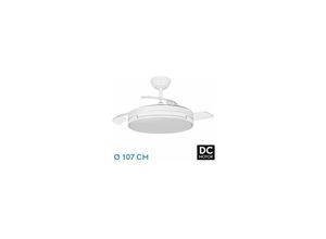 8435684339719 - Fabrilamp - Papyrus DC-Ventilator 72 w Weiß 3 ausfahrbare Flügel 8435684339719 - Fabrilamp - Papyrus DC-Ventilator 72 w Weiß 3 ausfahrbare Flügel