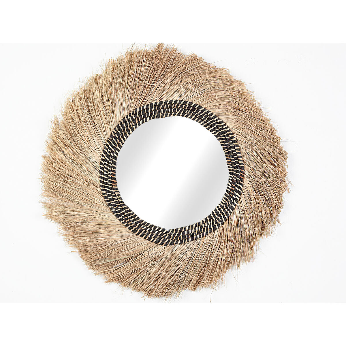 8435700806089 - Wall mirror Natural Natural Fibre Window 70 x 70 x 3 cm Circular