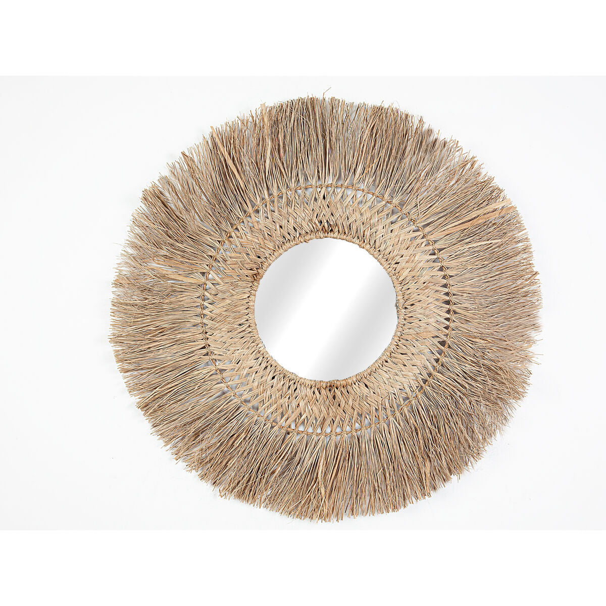 8435700806096 - Wall mirror Natural Natural Fibre 85 x 85 x 3 cm Circular 8435700806096 - Wall mirror Natural Natural Fibre 85 x 85 x 3 cm Circular