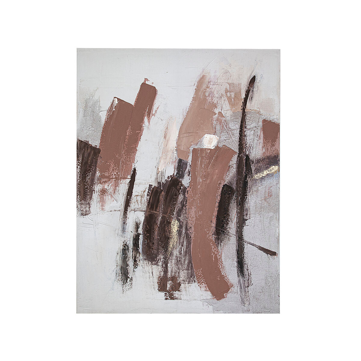 8435700807673 - Ölgemälde Beige Leinwand abstrakt 90 x 120 x 4 cm