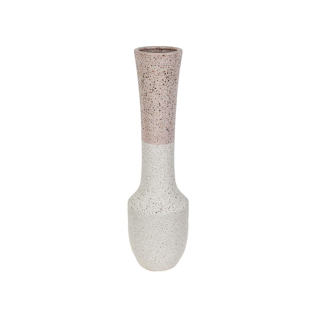 8435700810130 - Blumenvase Weiß Rosa aus Keramik 19 x 68 x 19 cm