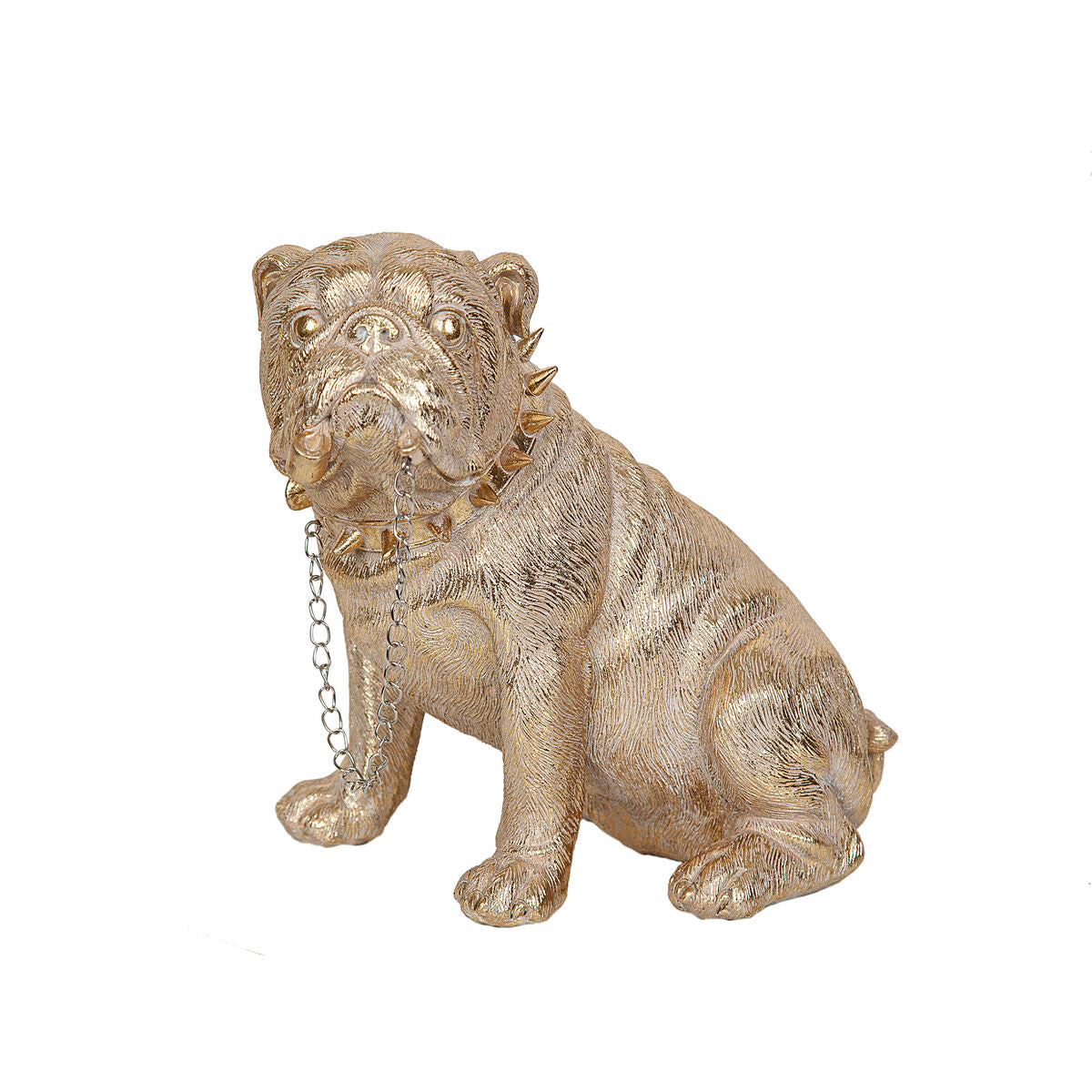 8435700811014 - Decorative Figure Golden Resin Dog 28 x 26 x 19 cm