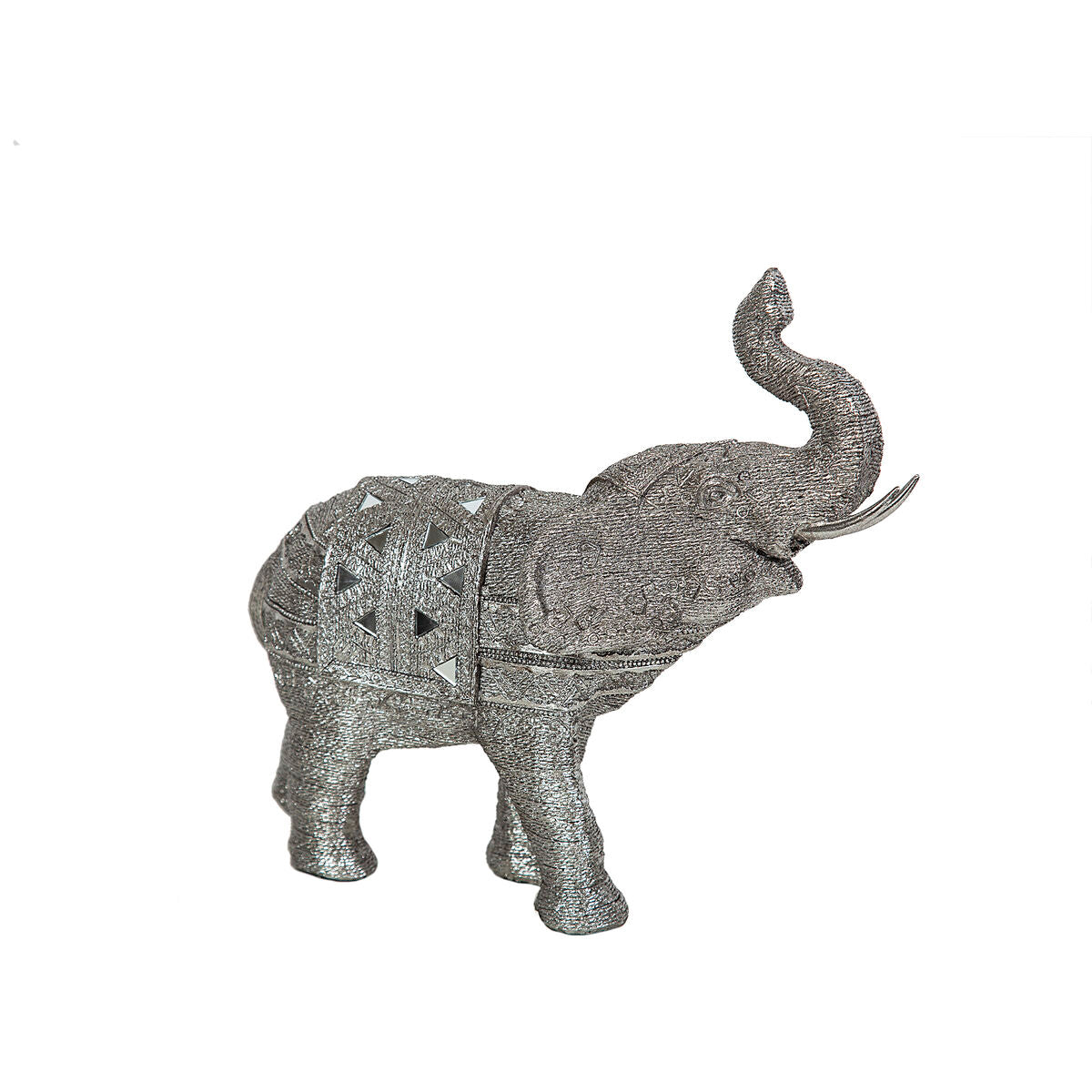 8435700811045 - Deko-Figur Silberfarben Elefant 31 x 28 x 11 cm