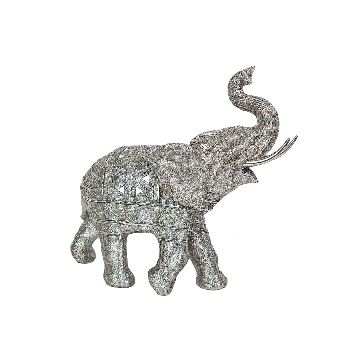 8435700811052 - Deko-Figur Silberfarben Elefant 39 x 35 x 15 cm