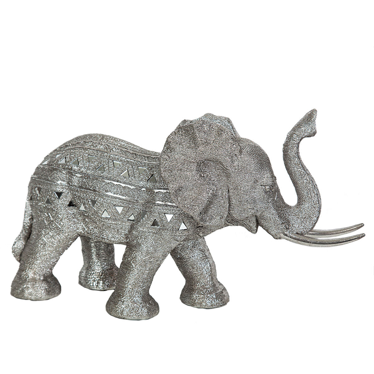 8435700811069 - Deko-Figur Silberfarben Elefant 48 x 28 x 17 cm