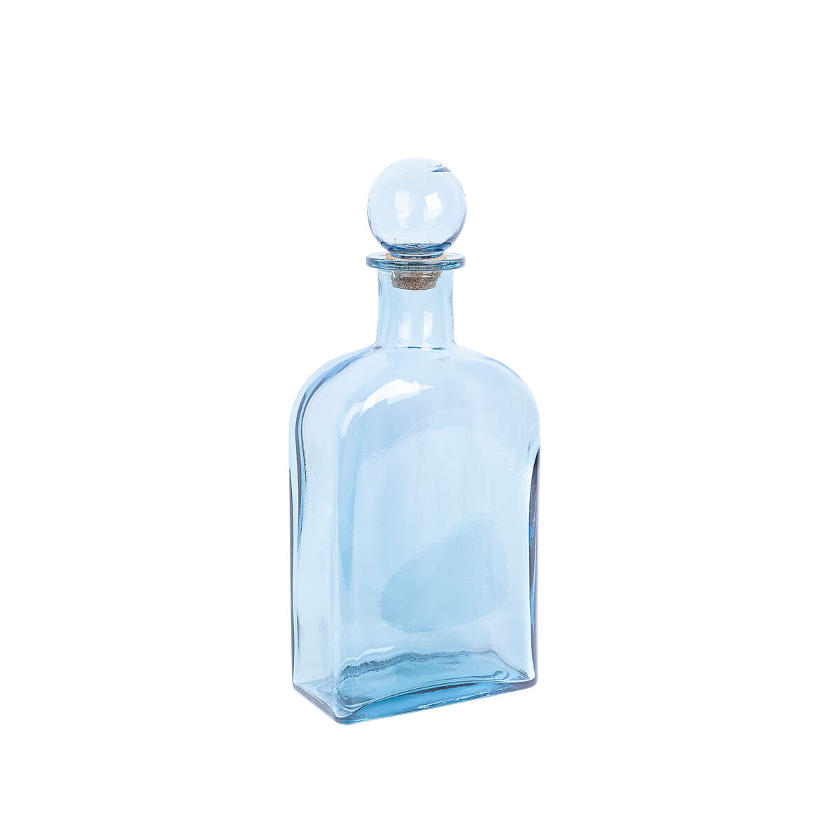 8435700815555 - Flasche Blau Recyceltes Glas 21 x 45 x 21 cm