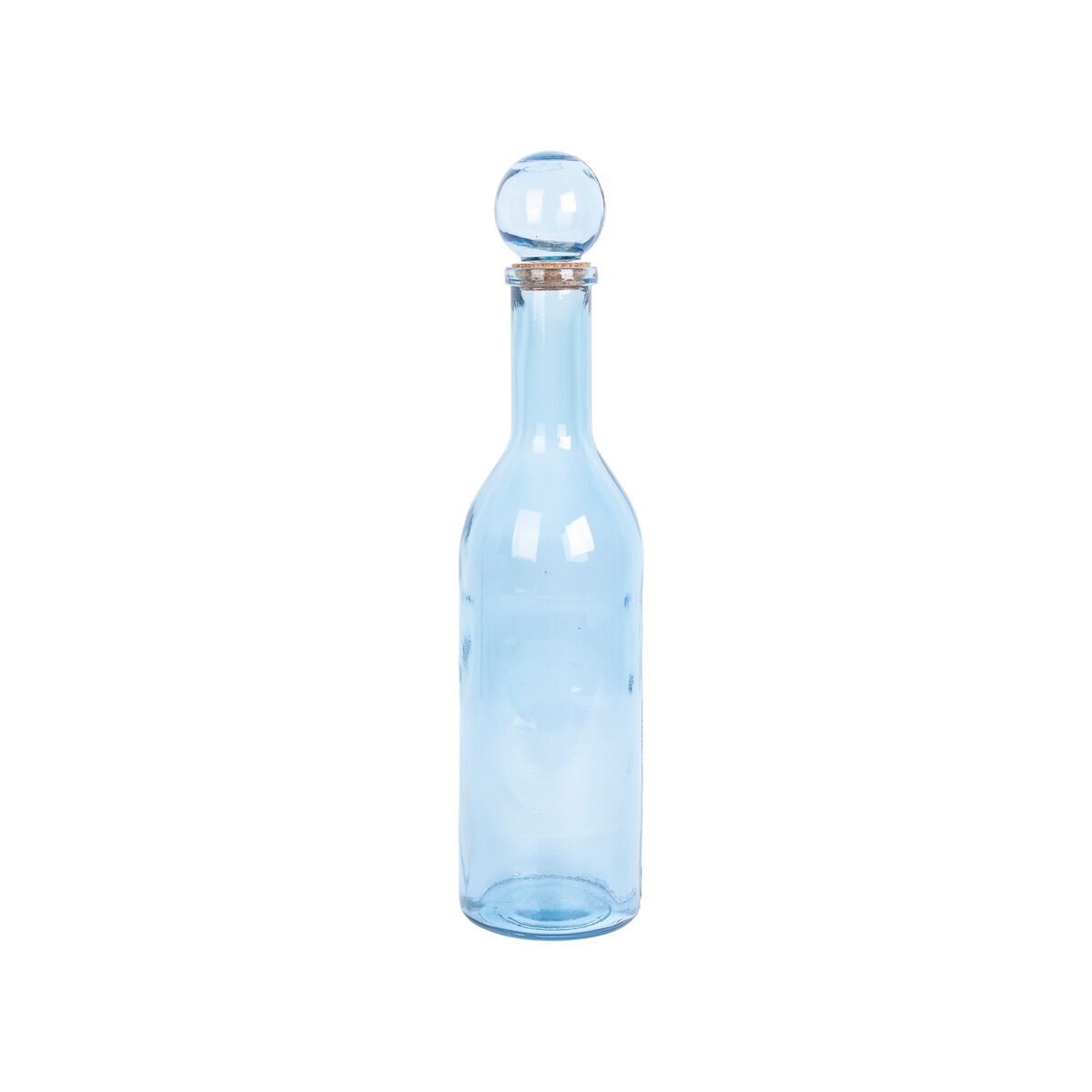 8435700815579 - Flasche Blau Recyceltes Glas 14 x 50 x 14 cm