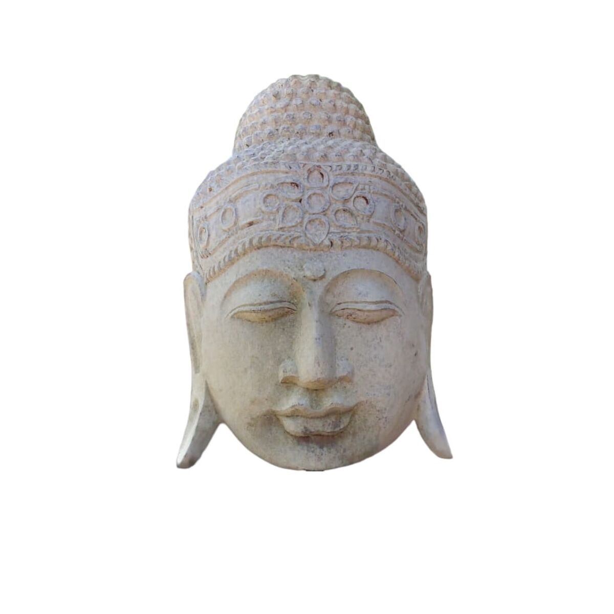 8435700829644 - Wanddekoration Beige Buddha 30 x 50 x 10 cm