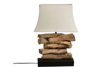 8435700829804 - Fijalo - Japanische Holzlampe Figur mit Rattanhosen 20x20x70 cm Verankerungssystem Nicht -Pur -alle Stile um zu Hause eine Note zu verleihen