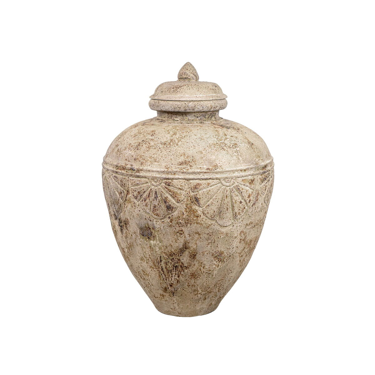 8435700832163 - Bodenvase Beige aus Keramik 65 x 100 x 65 cm