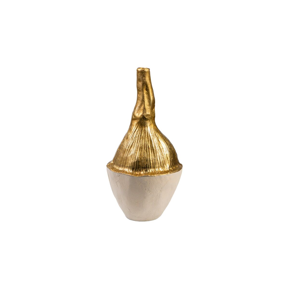 8435700834136 - Blumenvase Weiß Golden Aluminium 18 x 36 x 17 cm