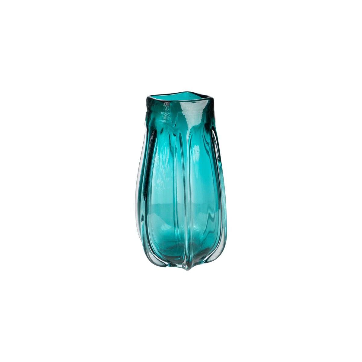 8435700840236 - Blumenvase türkis Glas 15 x 26 x 15 cm