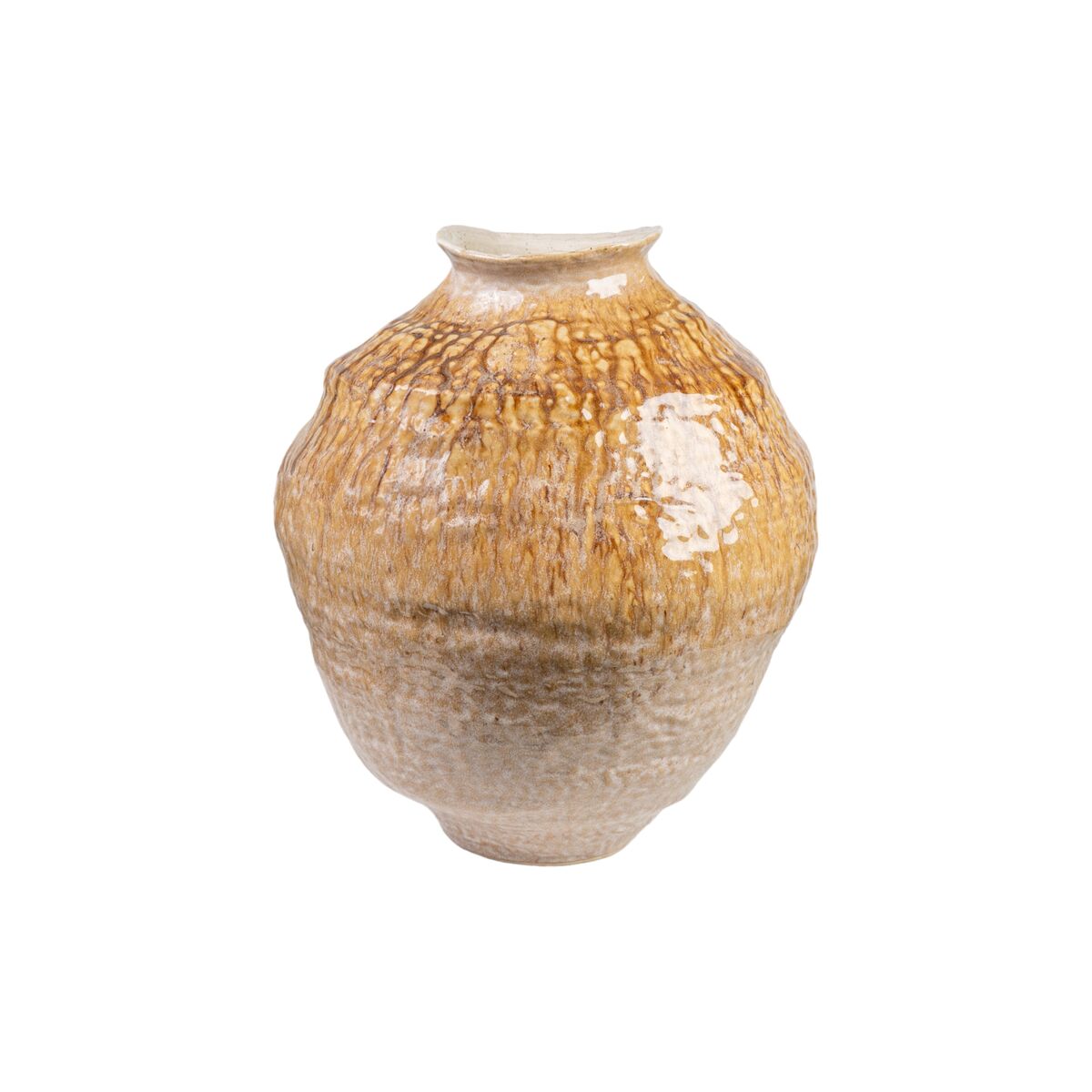 8435700842070 - Vase Beige Senf Porzellan 37 x 46 x 40 cm