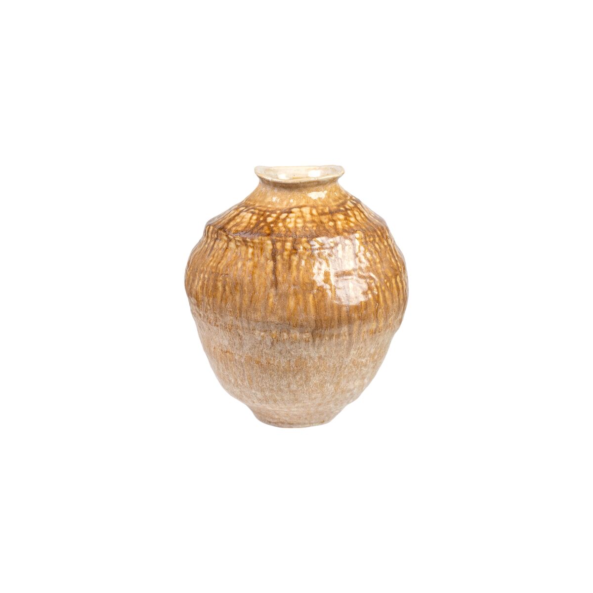 8435700842087 - Vase Beige Senf Porzellan 24 x 30 x 26 cm