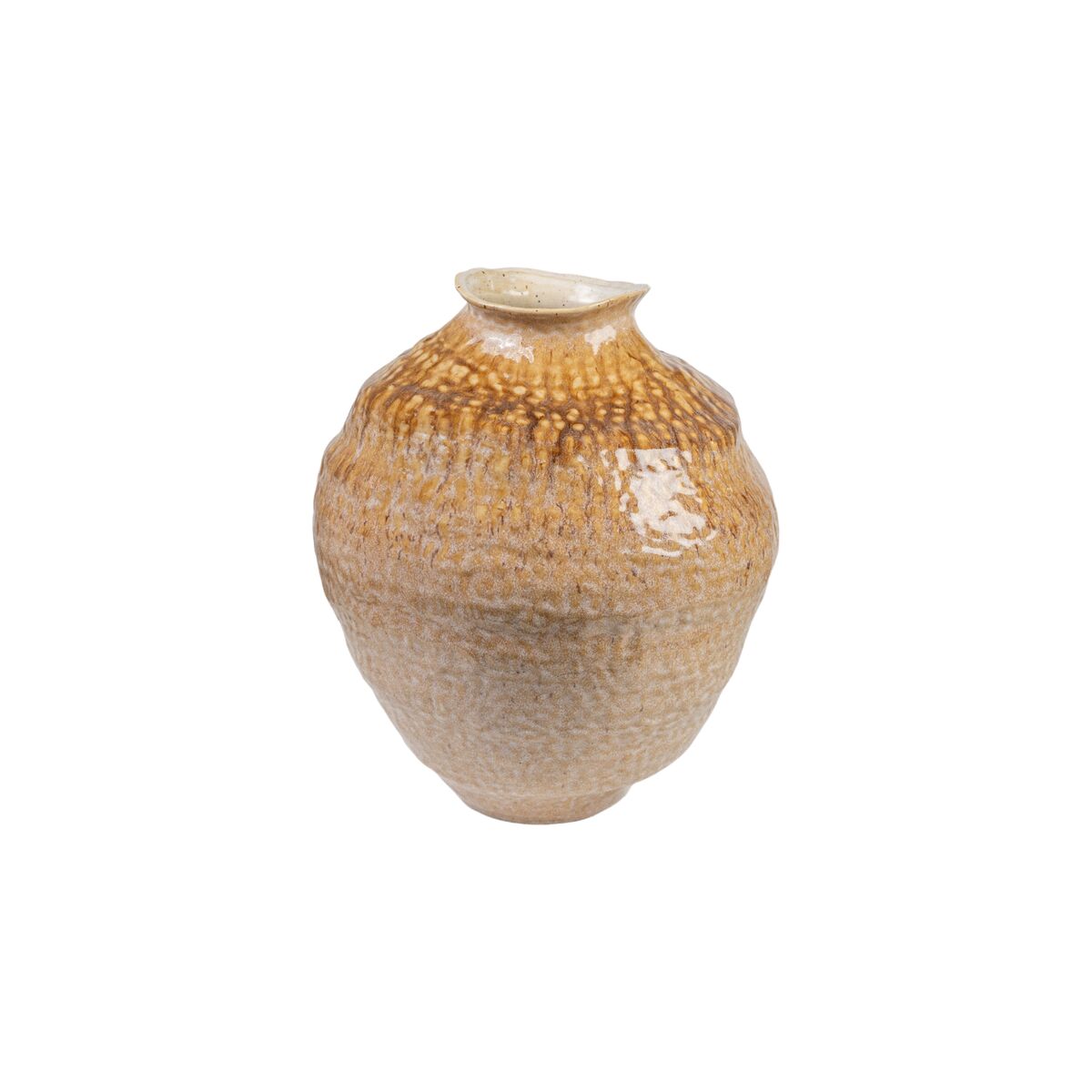 8435700842094 - Vase Beige Senf Porzellan 31 x 39 x 34 cm