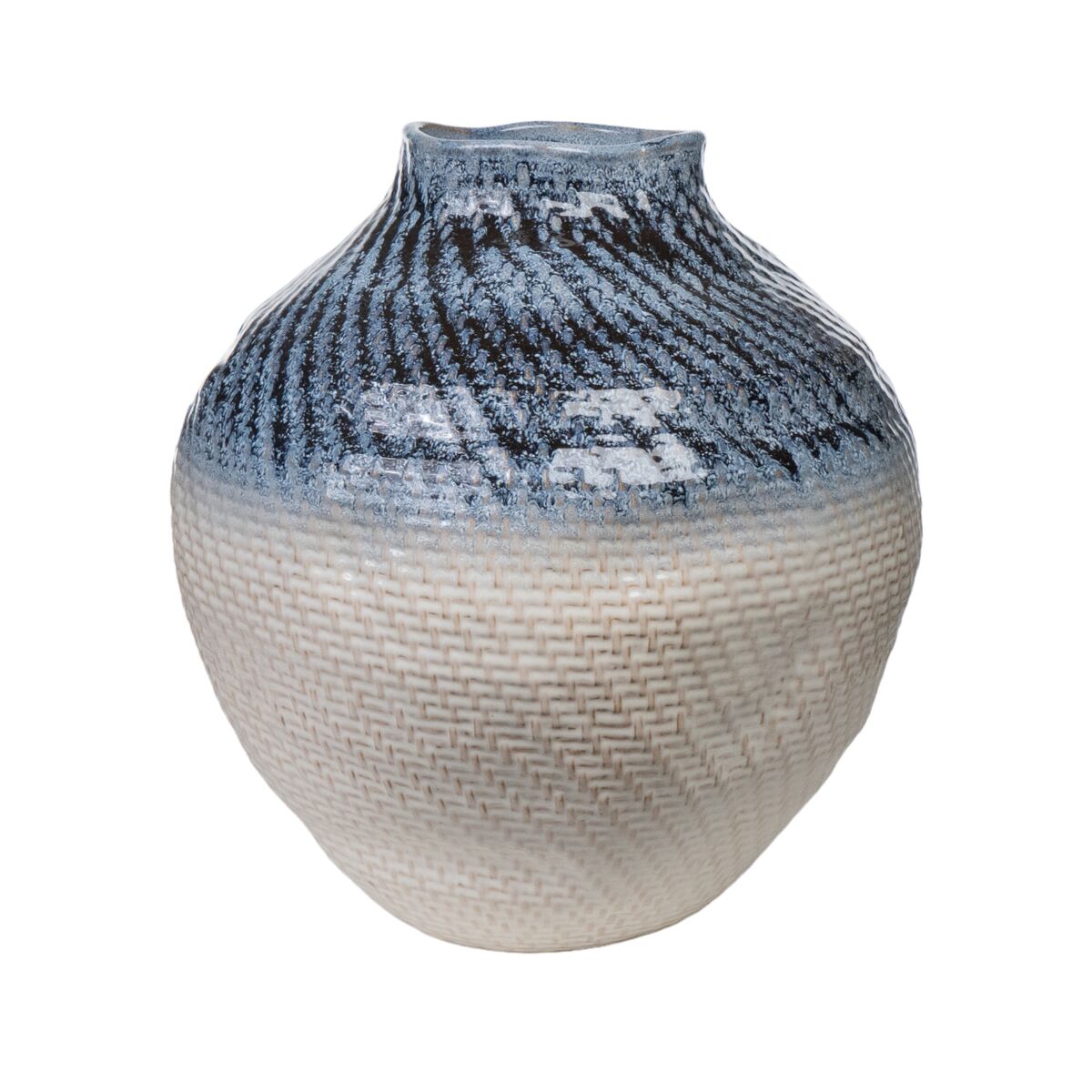 8435700842100 - Vase Blau Beige Porzellan 36 x 39 x 37 cm