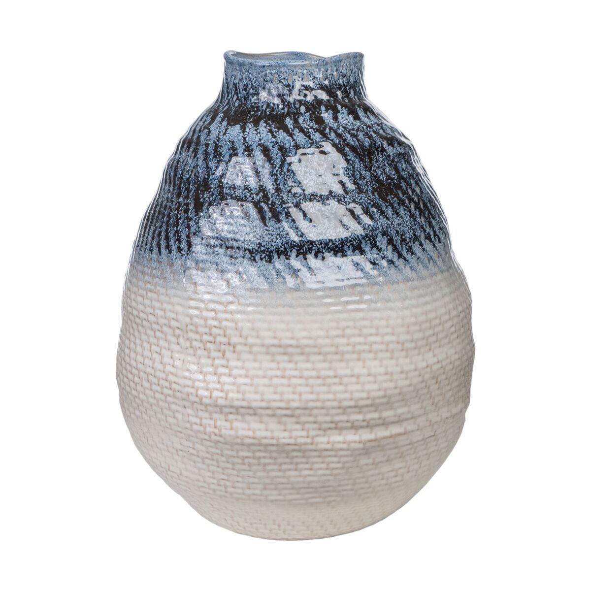 8435700842117 - Vase Blau Beige Porzellan 37 x 47 x 37 cm