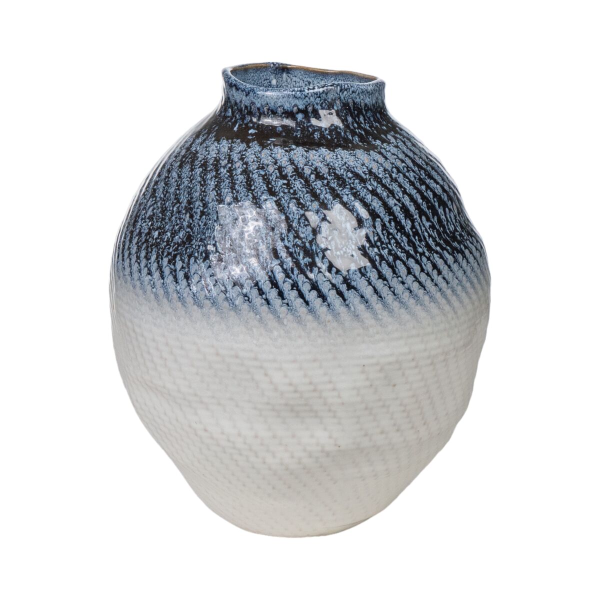 8435700842124 - Vase Blau Beige Porzellan 26 x 31 x 26 cm