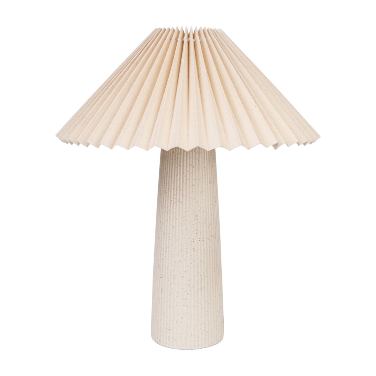 8435700842766 - Tischlampe Weiß Beige aus Keramik 35 x 42 x 35 cm