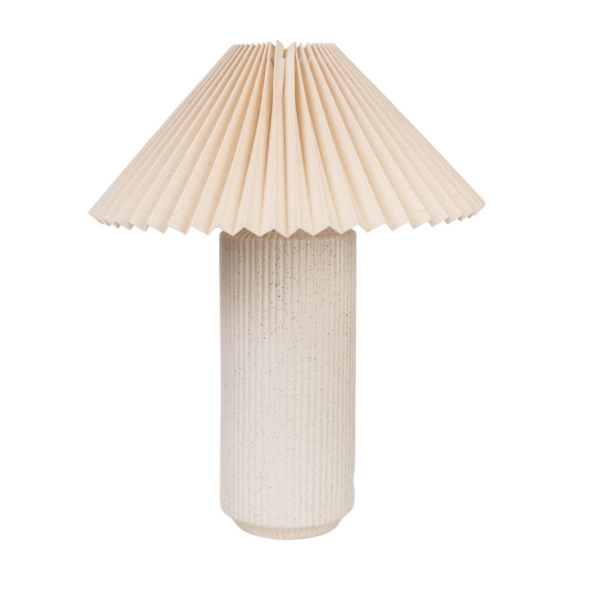 8435700842773 - Tischlampe Weiß Beige aus Keramik 35 x 44 x 35 cm